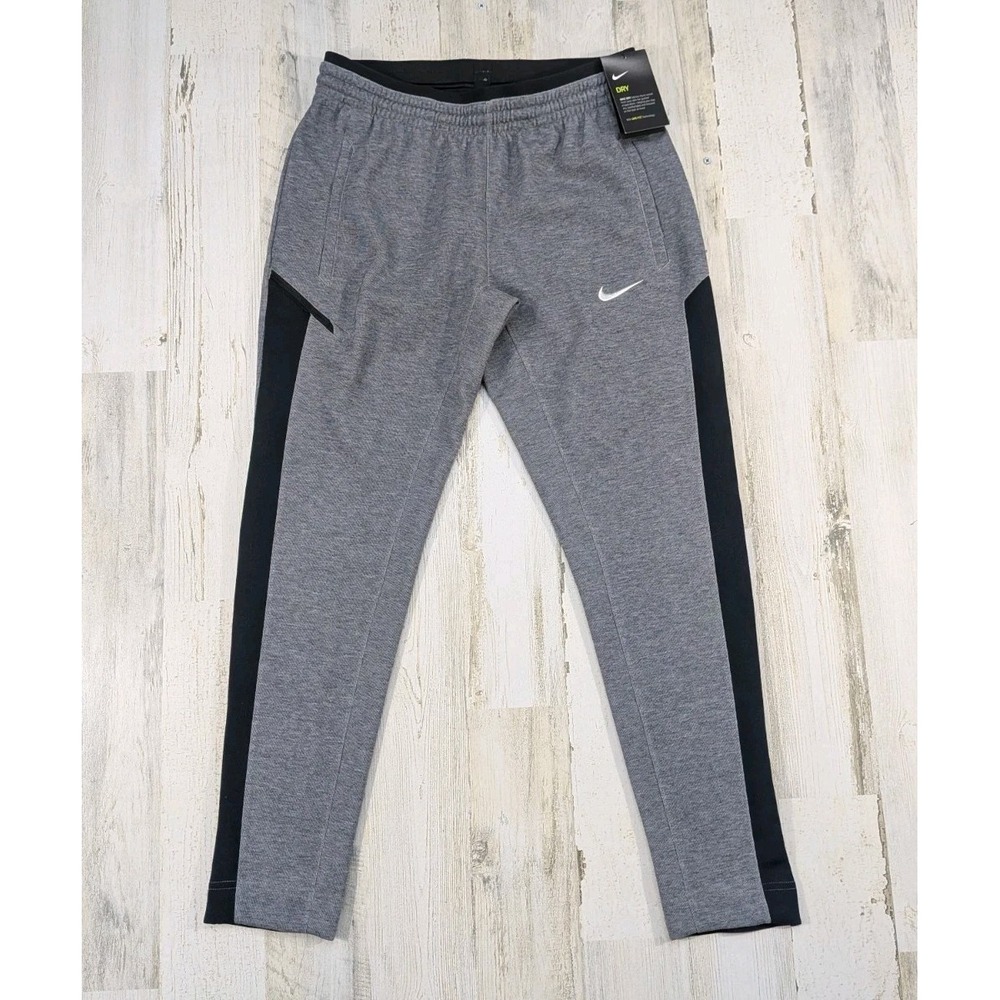 Nike Dry Pants Womens Medium Black Gray Showtime Sweatpants Jogger 930767-032